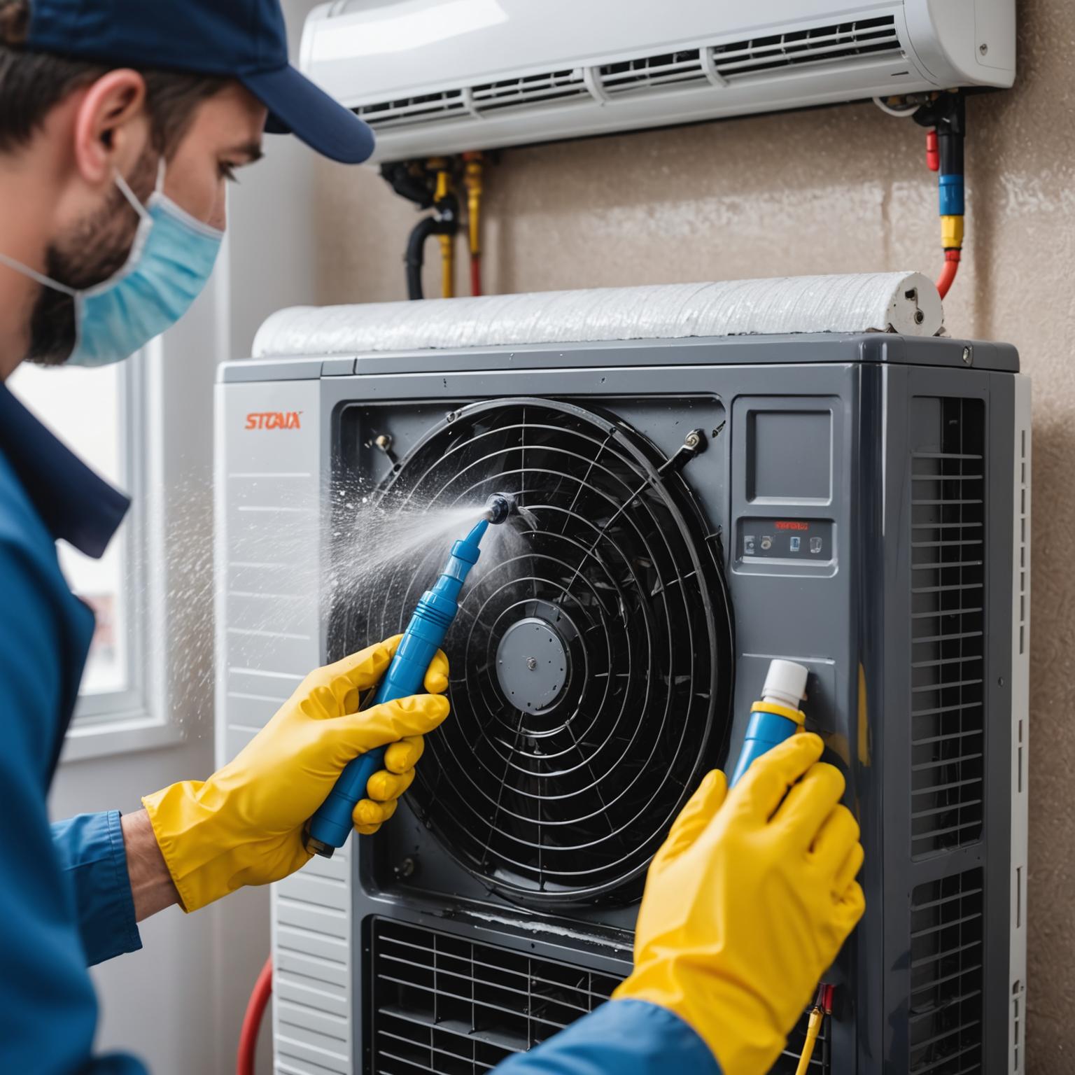 Proses cuci kimia aircond